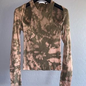 Helmut lang rib tee 2 part